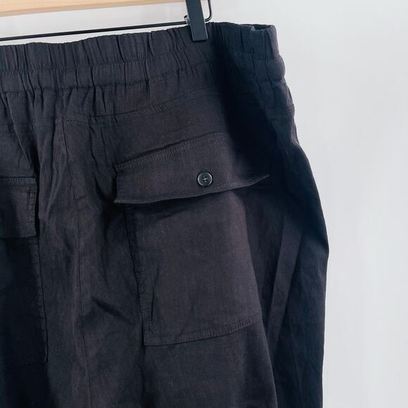 KUT FROM THE KLOTH Pants Size 2X Linen Blend Smocked Drawstring Pockets NWT - Picture 10 of 15